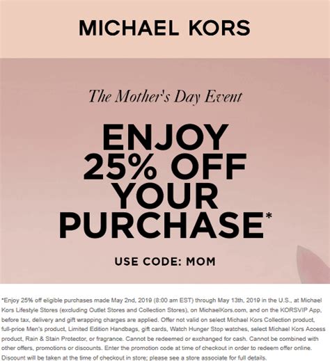 michael kors promocodes|michael kors promo code today.